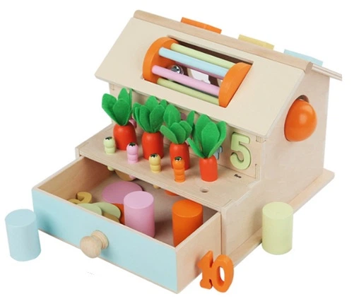 Zabawka MalPlay drewniany sorter Domek 113920 (5901924246855) - Zdjęcie 1 Zabawka MalPlay drewniany sorter Domek 113920 (5901924246855) - obraz 1