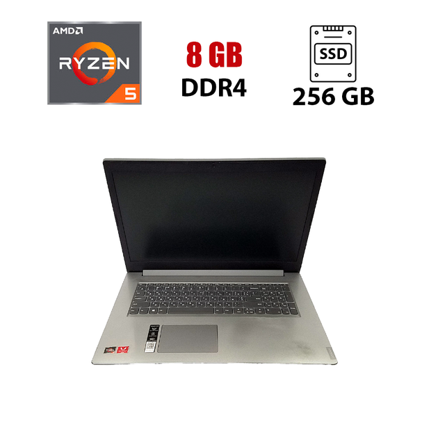 Ультрабук Б-класс Lenovo IdeaPad L340-17API / 17.3" (1600x900) TN / AMD Ryzen 5 3500U (4 (8) ядра по 2.1 - 3.7 GHz) / 8 GB DDR4 / 256 GB SSD / AMD Radeon Vega 8 Graphics / WebCam / Win 10 Lic б/у - Фото 1 Ультрабук Б-класс Lenovo IdeaPad L340-17API / 17.3" (1600x900) TN / AMD Ryzen 5 3500U (4 (8) ядра по 2.1 - 3.7 GHz) / 8 GB DDR4 / 256 GB SSD / AMD Radeon Vega 8 Graphics / WebCam / Win 10 Lic б/у - изображение 1
