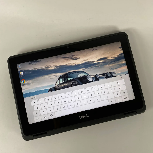 Нетбук-трансформер Dell Latitude 3190 2-in-1 / 11.6" (1366x768) TN Touch / Intel Pentium Silver N5000 (4 ядра по 1.1 - 2.7 GHz) / 8 GB DDR4 / 256 GB SSD / Intel UHD Graphics 605 / WebCam б/у + Подарок Беспроводная мышь / USB - изображение 3