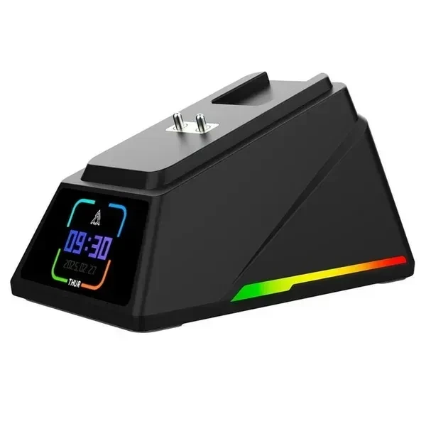 Игровая безотводная мышка Ajazz AJ159 APEX Black + Док-станция с экраном, сесссор PAW3950, (2.4\Bluetooth\USB), 42000 DPI, 8к Ггц - изображение 7