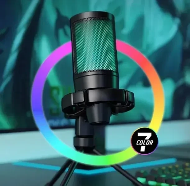 Мікрофон Fifine AmpliGame A2 Black, Конденсаторний, Кардіоїдний, USB підключення, Plug & Play, RGB підсвічуванням - Фото 2 Мікрофон Fifine AmpliGame A2 Black, Конденсаторний, Кардіоїдний, USB підключення, Plug & Play, RGB підсвічуванням - зображення 2