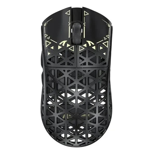 Игровая безповодная мышка Attack Shark R5 Ultra Black, сесснсор PAW3950 MAX, (2,4\Bluetooth\USB), 42000 DPI, 8000 Ггц, 39 г. вес - изображение 2