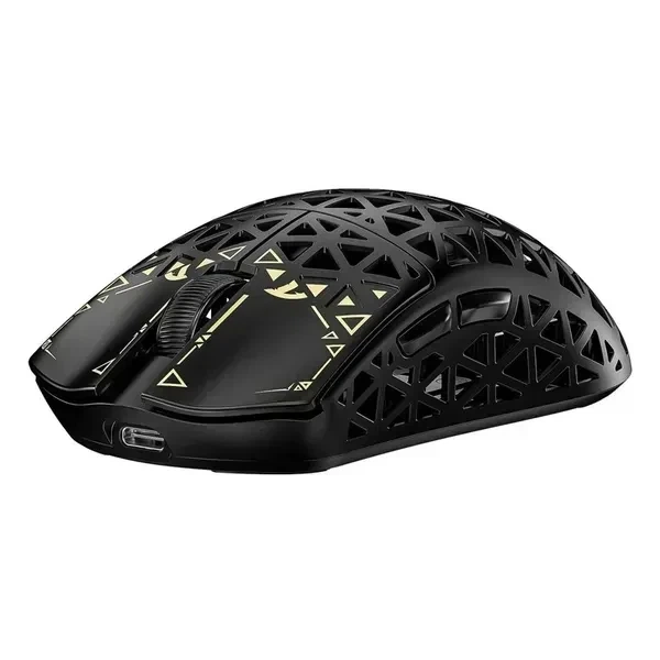 Игровая безповодная мышка Attack Shark R5 Ultra Black, сесснсор PAW3950 MAX, (2,4\Bluetooth\USB), 42000 DPI, 8000 Ггц, 39 г. вес - изображение 4