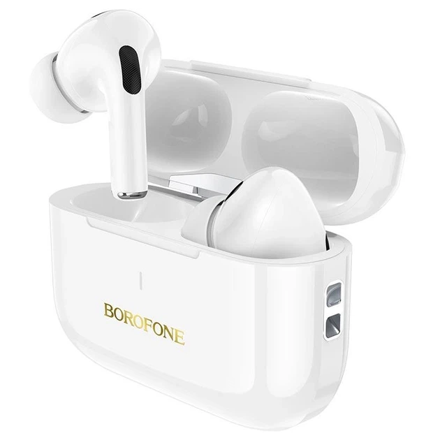 Беспроводные Bluetooth наушники Borofone BW59 Plus TWS c активным шумоподавлением ANC, до 4 часов работы White - Фото 5 Беспроводные Bluetooth наушники Borofone BW59 Plus TWS c активным шумоподавлением ANC, до 4 часов работы White - изображение 5