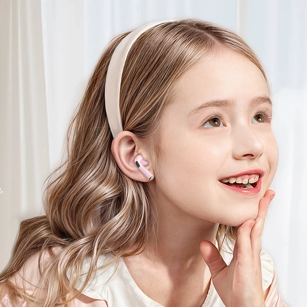 Бездротові Дитячі Bluetooth навушники HOCO EW112 TWS з мікрофоном, до 4 годин роботи Pink - зображення 2