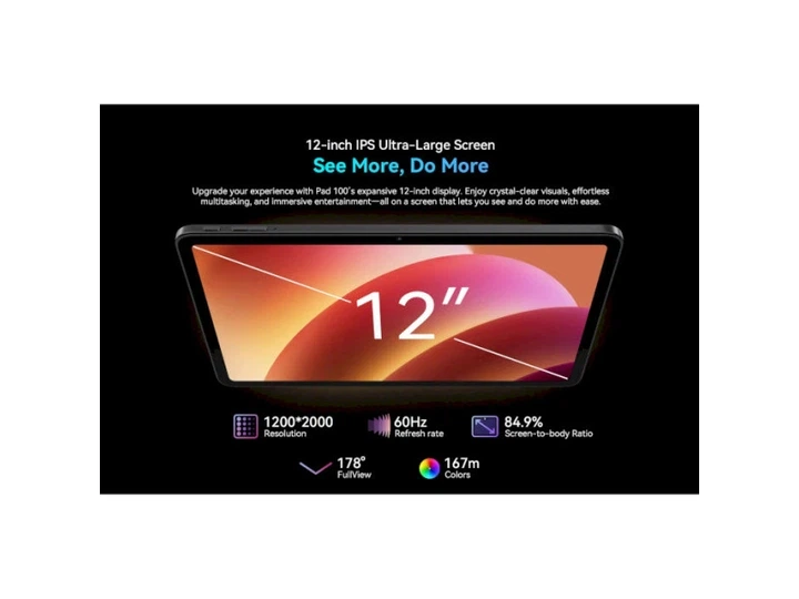 Планшет Oscal Pad 100 8/256Gb сірий LTE 12 9000 мАг - изображение 8