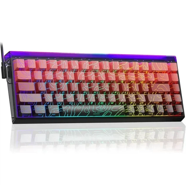 Магнитная клавиатура AULA HERO 68 HE Pink Contours, размер 65%, Hall Effect, Rapid Trigger, 8000 Гц опроса, RGB подсветки - Фото 1 Магнитная клавиатура AULA HERO 68 HE Pink Contours, размер 65%, Hall Effect, Rapid Trigger, 8000 Гц опроса, RGB подсветки - изображение 1