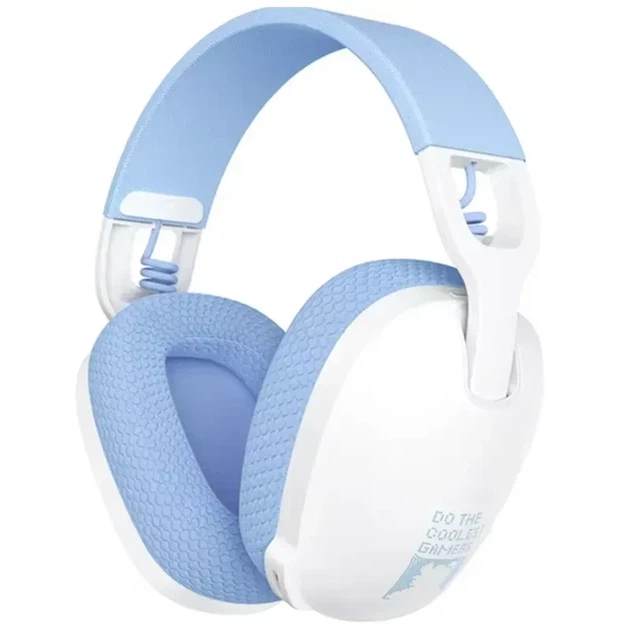 Беспроводные игровые наушники ONIKUMA B2 White Blue Геймерская гарнитура с микрофоном и 2.4 ГГц / Bluetooth - Фото 2 Беспроводные игровые наушники ONIKUMA B2 White Blue Геймерская гарнитура с микрофоном и 2.4 ГГц / Bluetooth - изображение 2