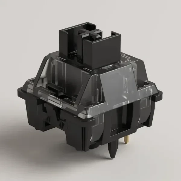 Набор механических переключателей Akko V3 Creamy Black Pro 45 шт набор из 45 шт кроемовых линейных свечей для механических клавиат - изображение 7