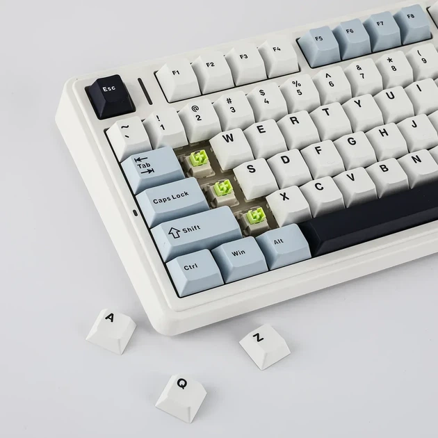 Бездротова механічна клавіатура AULA F75 Wireless Blue, LEOBOG Reaper Switch, розмір 75%, RGB підсвічування (2.4G/Bluetooth/USB) - Фото 6 Бездротова механічна клавіатура AULA F75 Wireless Blue, LEOBOG Reaper Switch, розмір 75%, RGB підсвічування (2.4G/Bluetooth/USB) - зображення 6
