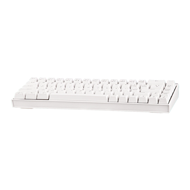 Механічна клавіатура Ajazz NK68 White з Red Switch, RGB підсвічуванням, HOT-SWAP, 65% - Фото 6 Механічна клавіатура Ajazz NK68 White з Red Switch, RGB підсвічуванням, HOT-SWAP, 65% - зображення 6