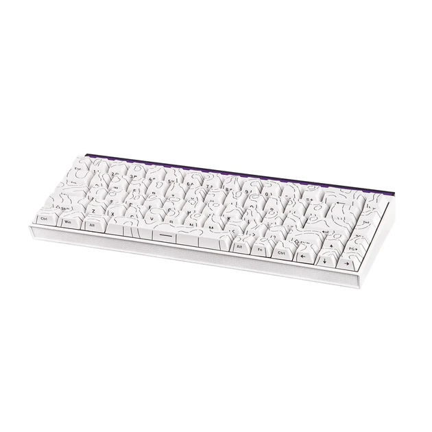 Механическая клавиатура Ajazz NK68 White Contours с Red Switch, RGB подсветкой, HOT-SWAP, 65% - изображение 5