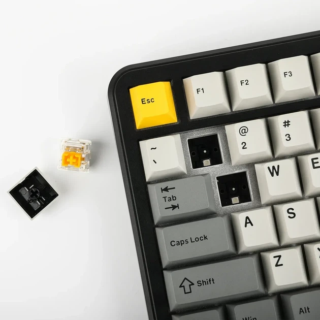 Магнітна клавіатура Ajazz AK820 Max HE Grey, Hall Effect, Rapid Trigger, 8000 Гц опитування, RGB підсвічування - зображення 7