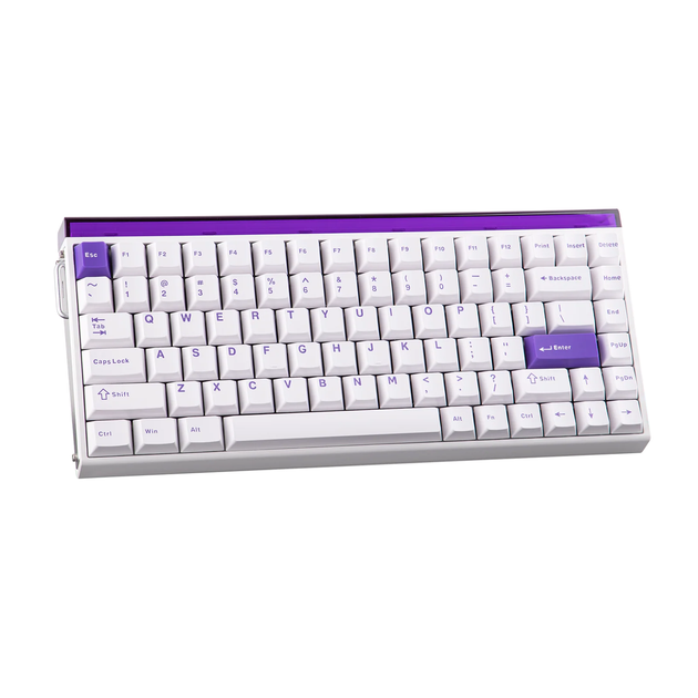 Магнітна клавіатура AULA HERO 84 HE White Purple, розмір 75%, Hall Effect, Rapid Trigger, 8000 Гц опитування, RGB підсвічування - Фото 6 Магнітна клавіатура AULA HERO 84 HE White Purple, розмір 75%, Hall Effect, Rapid Trigger, 8000 Гц опитування, RGB підсвічування - зображення 6