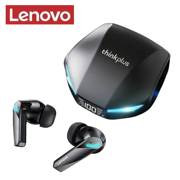 Бездротові спортивні навушники Lenovo Thinkplus XT53 TWS Bluetooth, сенсорні навушники в кейсі з підсвідкою, Black - Фото 1 Бездротові спортивні навушники Lenovo Thinkplus XT53 TWS Bluetooth, сенсорні навушники в кейсі з підсвідкою, Black - зображення 1