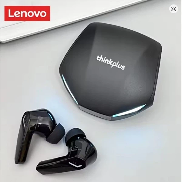 Бездротові спортивні навушники Lenovo Thinkplus XT53 TWS Bluetooth, сенсорні навушники в кейсі з підсвідкою, Black - Фото 4 Бездротові спортивні навушники Lenovo Thinkplus XT53 TWS Bluetooth, сенсорні навушники в кейсі з підсвідкою, Black - зображення 4