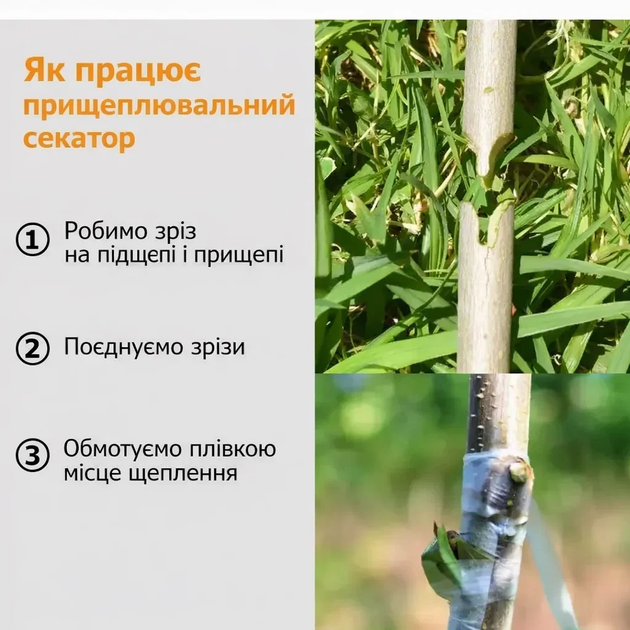 Профессиональный прививочный секатор Grafting Tool с 3 ножами для обрезки и прививки деревьев - Фото 4 Профессиональный прививочный секатор Grafting Tool с 3 ножами для обрезки и прививки деревьев - изображение 4