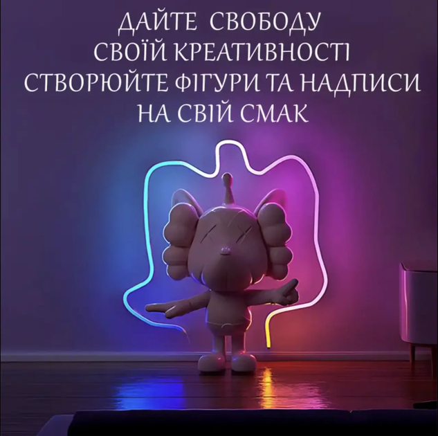 Гибкая неоновая LED Neon RGB лента 5 м с Bluetooth управлением пультом и приложением - изображение 7