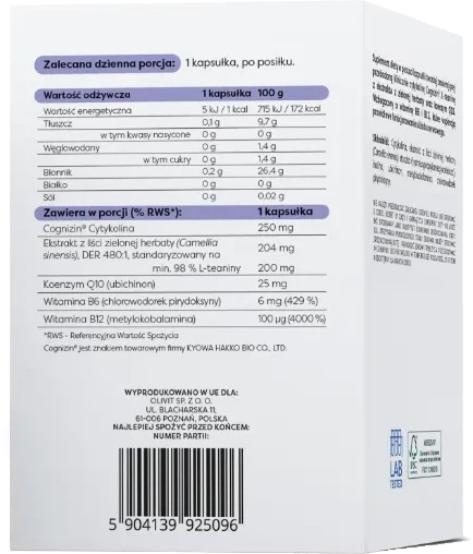 Suplement diety Osavi Neuropower z cytykoliną 250 mg 30 kapsułek (5904139925096) - obraz 5
