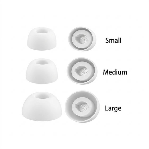 Силиконовые амбушюры Samsung Galaxy Buds 3 Fe | Galaxy Buds 3 Fe Белый - изображение 3