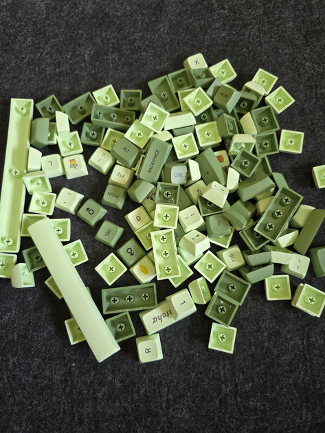 Кастомні кейкапи для механічних магнітних клавіатур Matcha XDA профіль з українським гравіюванням ENG/UA/RU PBT Dye-Sub +Подарунок - зображення 2