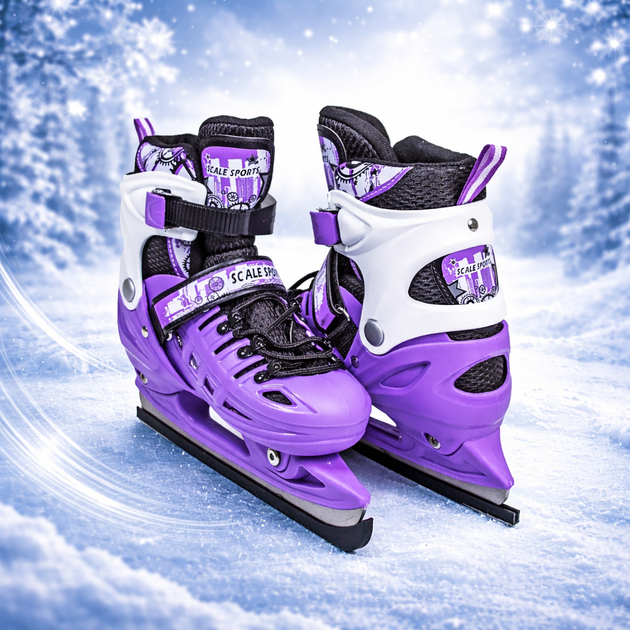 Раздвижные коньки Scale Sports Violet 29–33 - Фото 1 Раздвижные коньки Scale Sports Violet 29–33 - изображение 1
