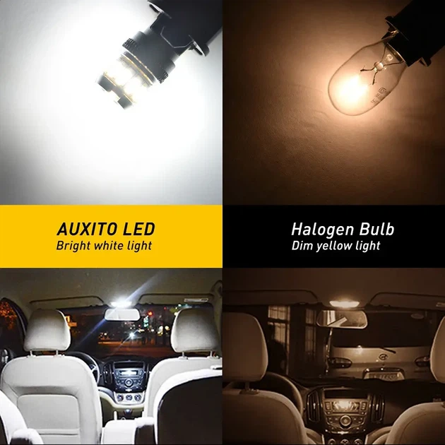 2 шт LED-лампы для авто AUXITO T10 W5W 6500K, Canbus - изображение 2