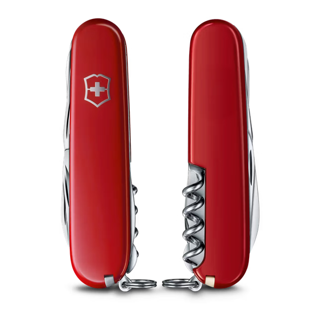 Szwajcarski scyzoryk Victorinox Huntsman V-1 37 V1 37 1.3713.94 Czerwony (7611160104267) - obraz 3