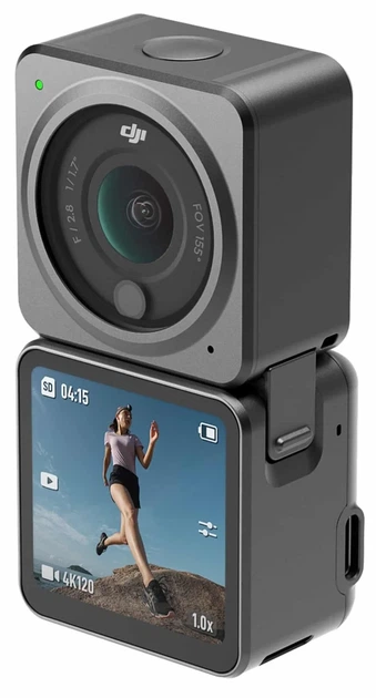 Екшн-камера DJI Action 2 Dual Screen Combo (32GB) / 12Мп / 4K / 120fps / Wi-Fi / Bluetooth / Вологозахищена / Сіра (102156254) - Б/В - Фото 1 Екшн-камера DJI Action 2 Dual Screen Combo (32GB) / 12Мп / 4K / 120fps / Wi-Fi / Bluetooth / Вологозахищена / Сіра (102156254) - Б/В - зображення 1