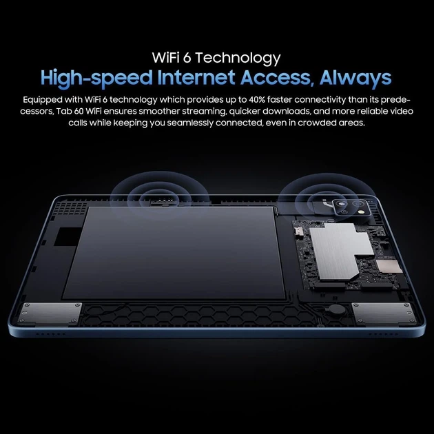 Планшет 10.1" Blackview Tab 60 Wi-Fi (4+8)/128Gb 8 ядер Android 15 5100 mAh Серый Б/В - Фото 6 Планшет 10.1" Blackview Tab 60 Wi-Fi (4+8)/128Gb 8 ядер Android 15 5100 mAh Серый Б/В - изображение 6