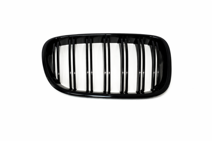 Подвійна решітка радіатора BMW X3 F25 дорестайлінг 2010-2013 чорний глянець M Style гриль ніздрі - зображення 3