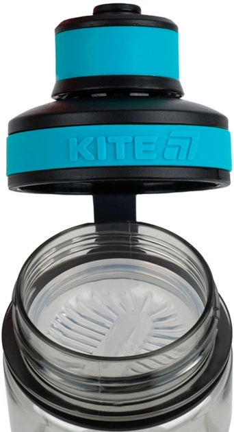 Пляшечка для води Kite Next Level 500 мл Чорно-бірюзова (K26-397-1) - зображення 4