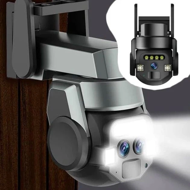 Вулична Wi-Fi IP-камера WIFI OUTDOOR Q 812/9162 4 Мп з інфрачервоним нічним баченням, датчиком руху та двостороннім аудіо - изображение 8