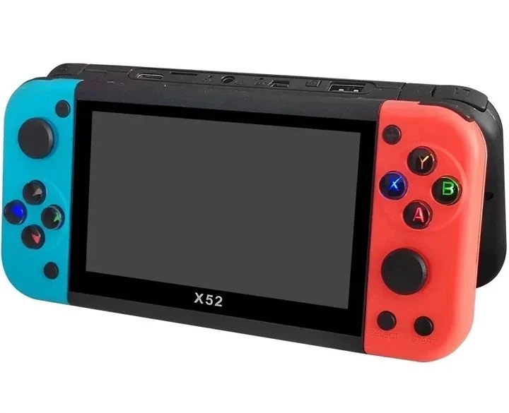 Портативна ігрова консоль PSP X52 5.1 дюйма, ретро приставка з підтримкою PS1 NES GBA Sega MAME, ігрова консоль з великим екраном та акумулятором - изображение 3