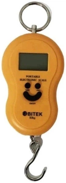 Електронний кантер BITEK YZ-BT-601 до 50 кг портативні підвісні ваги для багажу риболовлі ринку з підсвічуванням дисплея тара перемикання одиниць кг lb oz - изображение 3