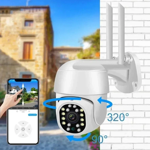 WiFi IP камера відеоспостереження HX A 1536C 5 Мп з нічним баченням, датчиком руху, двостороннім аудіо та WiFi, IP66 - Фото 2 WiFi IP камера відеоспостереження HX A 1536C 5 Мп з нічним баченням, датчиком руху, двостороннім аудіо та WiFi, IP66 - изображение 2