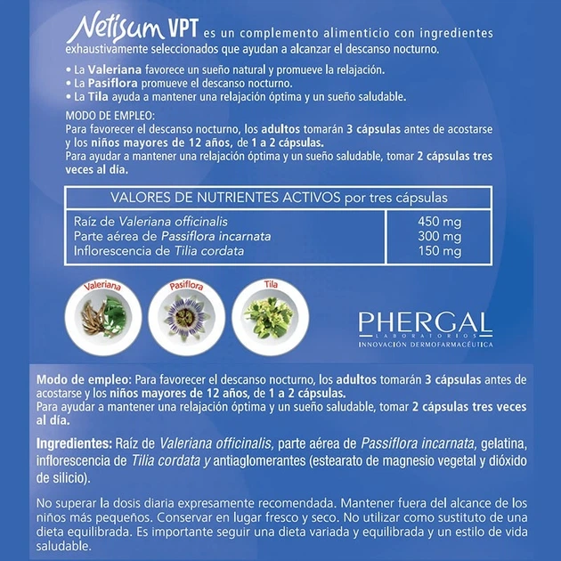 Suplement diety Phergal Netisum VPT 60 kapsułek (8429449081654) - obraz 2