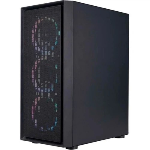 Корпус 1stPlayer Go6-BK-4FS7, Black, без БЖ, Midi Tower, ATX / Micro ATX / Mini ITX, 1xUSB 3.0 / 2xUSB 2.0, макс. CPU - 165 мм / VGA - 320 мм, 4x120 мм RGB, бічна панель із загартованого скла - изображение 2