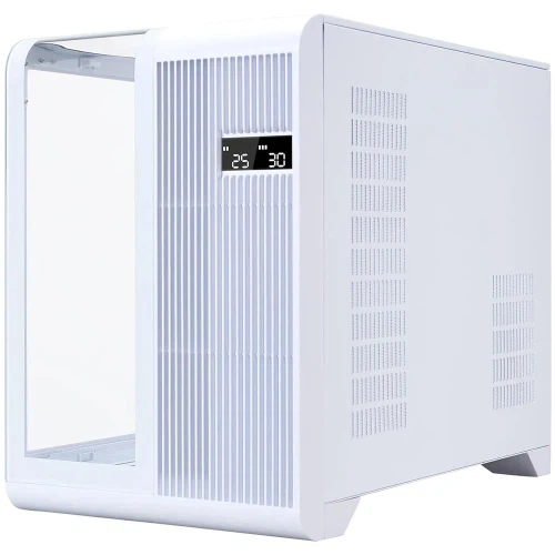 Корпус 1stPlayer RT6, White, без БЖ, Midi Tower, для Micro ATX / Mini ITX, 2xUSB 3.0 / 1xUSB 2.0, макс. CPU - 157 мм / VGA - 330 мм, бічна панель із загартованого скла, цифровий екран - Фото 3 Корпус 1stPlayer RT6, White, без БЖ, Midi Tower, для Micro ATX / Mini ITX, 2xUSB 3.0 / 1xUSB 2.0, макс. CPU - 157 мм / VGA - 330 мм, бічна панель із загартованого скла, цифровий екран - зображення 3