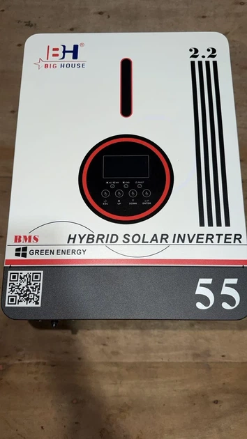 Інвертор Гібридний для роботи із сонячними панелями 12V 2200VA / 1800W Big House Інвертор для будинку та бізнесу з MPPT 80A 2000w - Фото 3 Інвертор Гібридний для роботи із сонячними панелями 12V 2200VA / 1800W Big House Інвертор для будинку та бізнесу з MPPT 80A 2000w - зображення 3