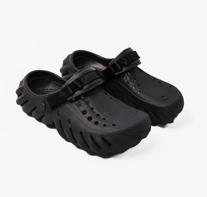 Чоловічі крокси Сrocs Echo Clog Shoes Black 207937-001, (M8/W10), 40-41, 25,9-26,7 см - Фото 3 Чоловічі крокси Сrocs Echo Clog Shoes Black 207937-001, (M8/W10), 40-41, 25,9-26,7 см - зображення 3