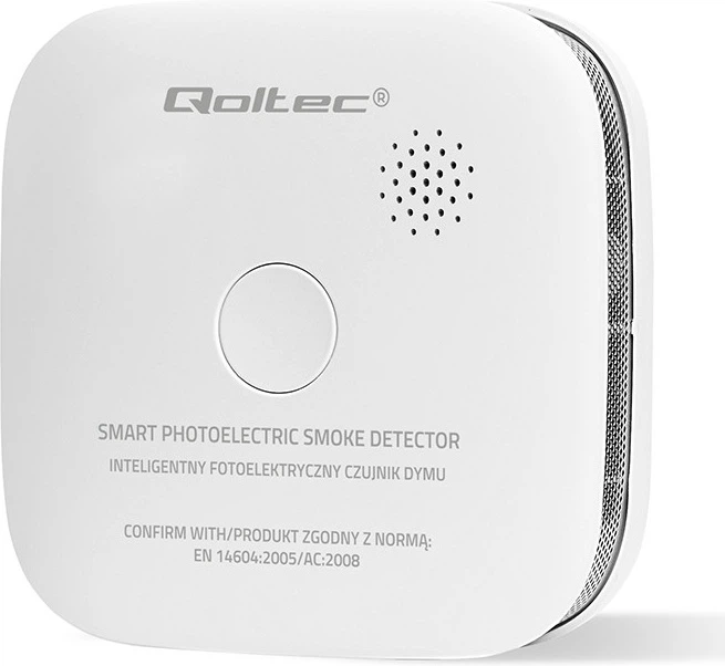 Датчик диму Qoltec Certified Wireless Smoke Detector with Battery (5901878526539) - зображення 3