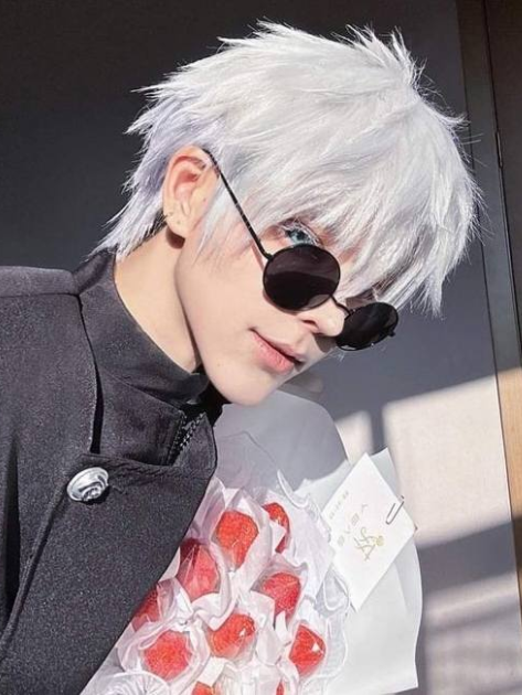 Чоловіча перука косплей аніме Gintama сірий - зображення 2