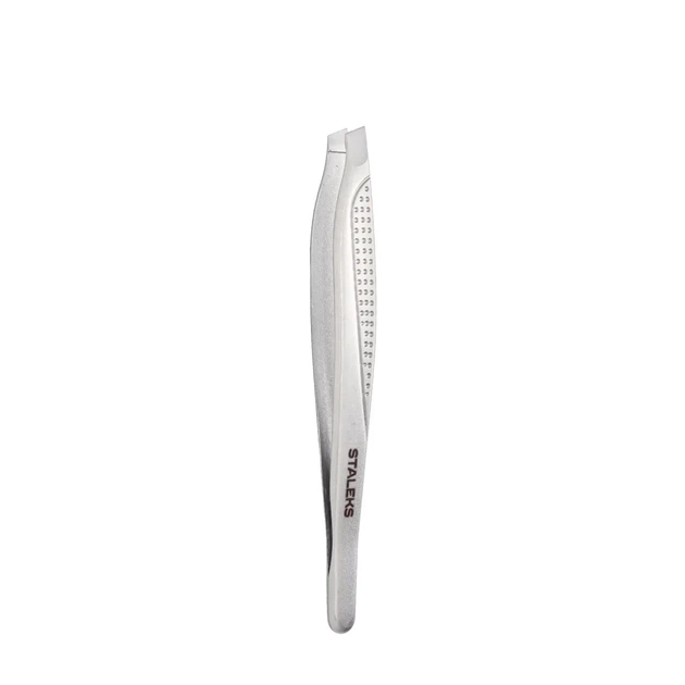 Пинцет для бровей Staleks Classic скошенный 94 мм TC-15/3 - изображение 2
