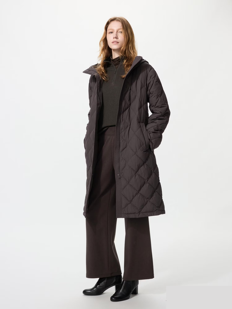 Пальто Uniqlo розмір М темно-коричневе (39) (479209) - зображення 2