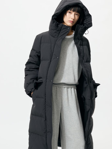Пуховик Uniqlo розмір L чорний (481014) - Фото 3 Пуховик Uniqlo розмір L чорний (481014) - зображення 3