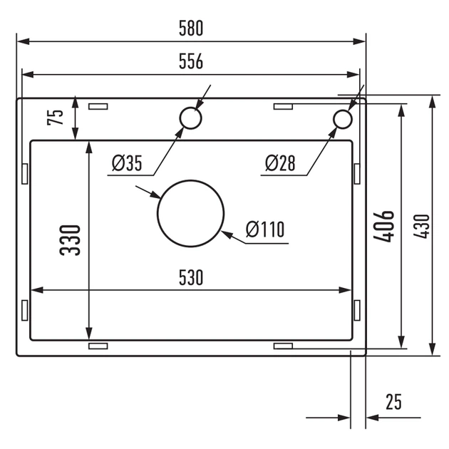 Мийка Mixxus MH5843 Micro Decor Graphite (3.0/0.8) з нерж. сталі (колір графіт) (MI8217) (00149299) - изображение 3