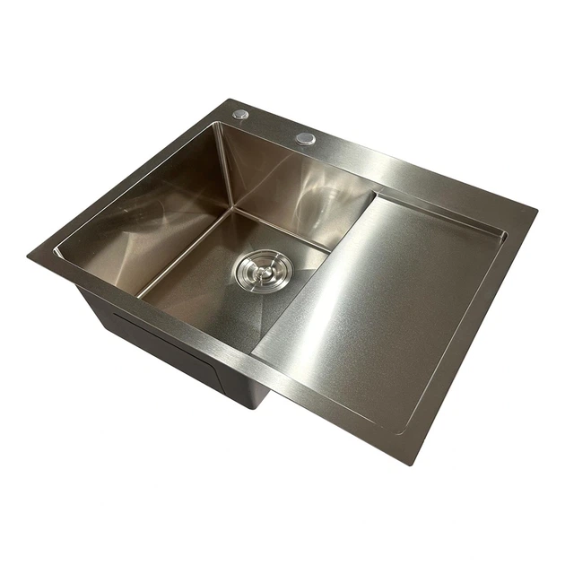 Мийка з нержавіючої сталі Mixxus MH6350L Nano-Silver (3.0/0.8) колір нержавійка (MI7044) (00149282) - изображение 3