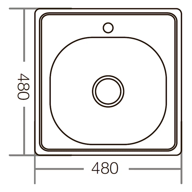 Мийка кухонна Zerix Z4848-06-160E (Satin) (ZM0557) (00149426) - зображення 3