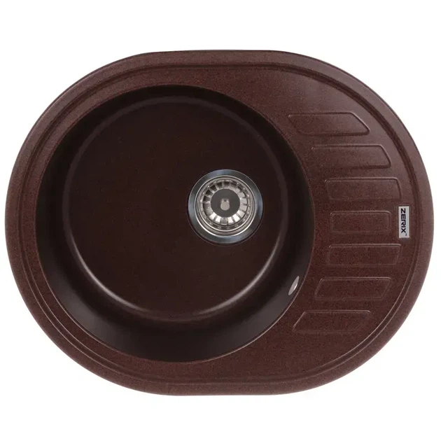 Мийка кухонна Zerix ZS-6250R-12 Коричнева (ZX4552) (00149557) - Фото 1 Мийка кухонна Zerix ZS-6250R-12 Коричнева (ZX4552) (00149557) - изображение 1